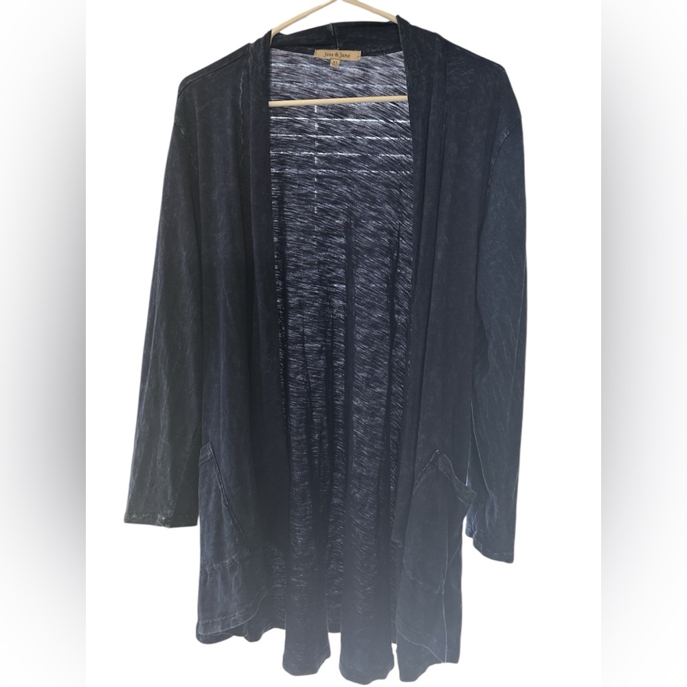 Chic Black Open Front Cardigan